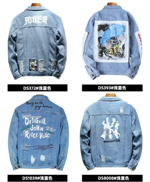 Design Trendsetter Toy Boy Yuang Cynic Card Slave Denim Jacket Black Denim Jacket - 8