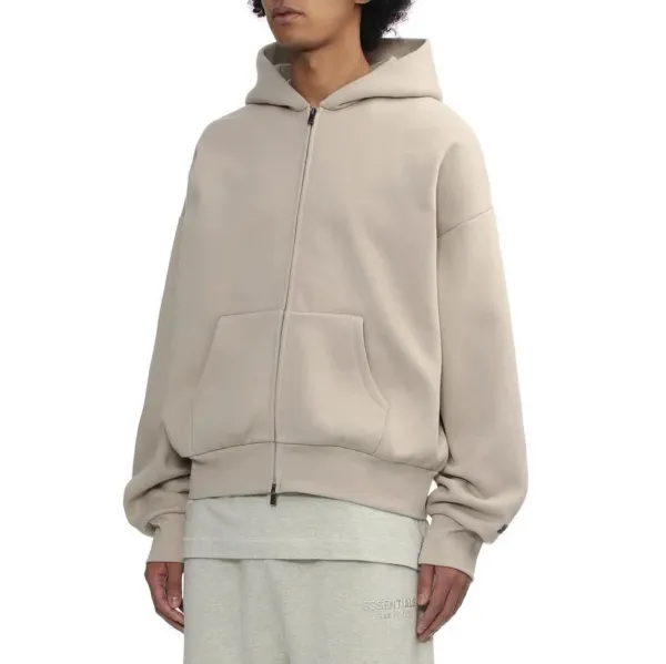 Design Oversized Zip-Up Hoodie Gray - 21