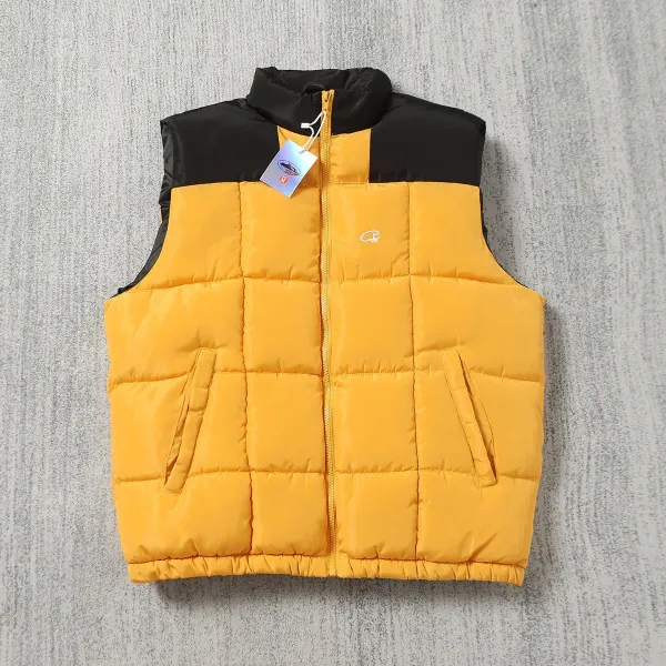 Design Puffer Vest Gray Black Outerwear.vest - 5
