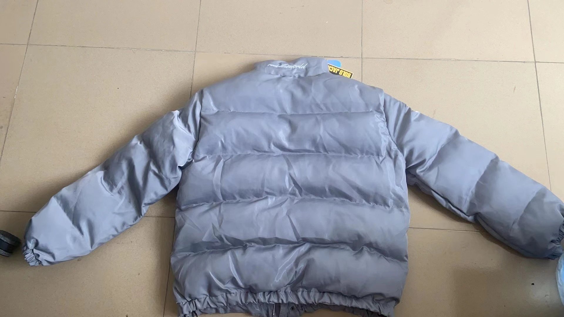 Design Cortez Puffer Jacket Light Gray Down Jacket - 6