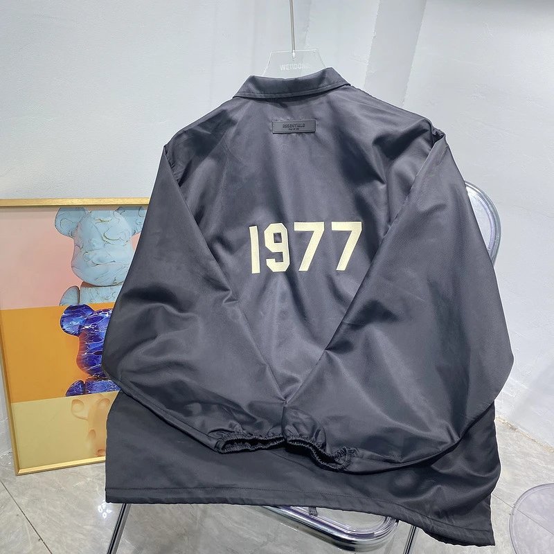 Fear of God Essentials 1977 Satin Windbreaker Beige Jacket Outerwear.windbreaker - 9