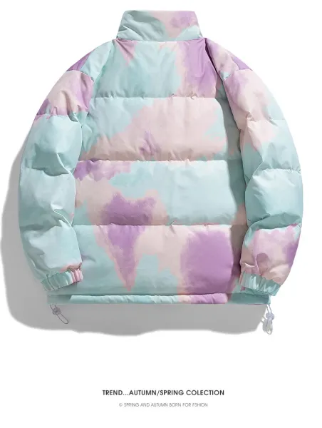 Design Cloud Dye Puffer Jacket Multicolor Down Jacket - 22