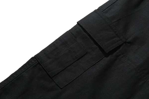 Design Cargo Pants with Neon Green Ship Logo Black - 14