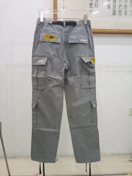 Design Cargo Pants with Neon Green Ship Logo Black - 22