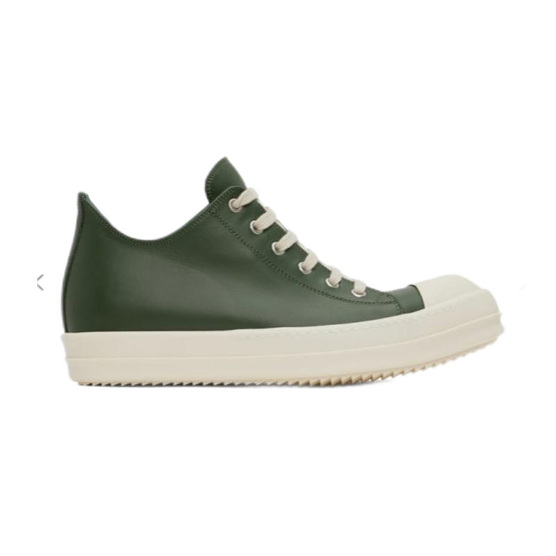 Rick Owens DRKSHDW Low-Top Leather Sneaker Black/White - 6