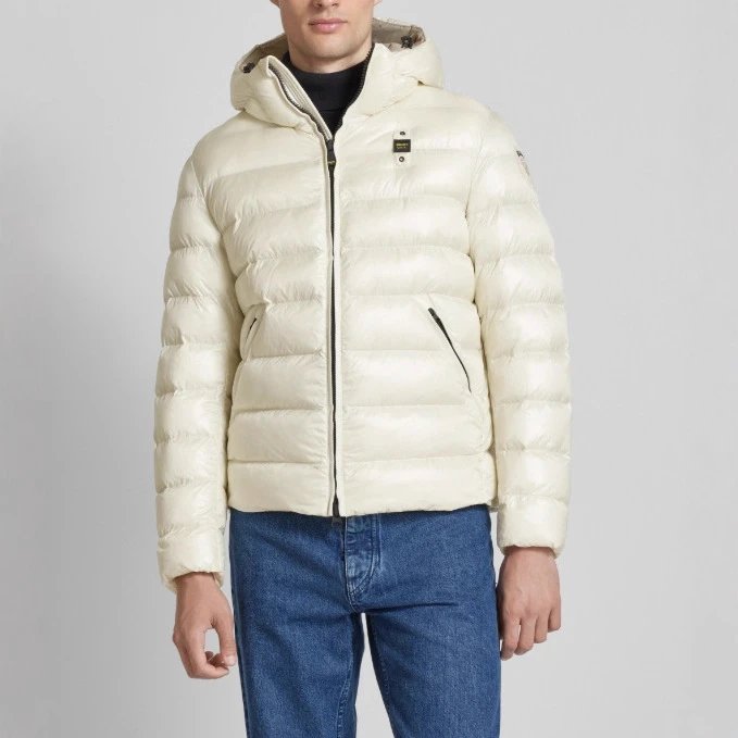 2025 New Cross-Border High Quality Hooded Solid Color Zip Warm Casual Hooded Down Jacket