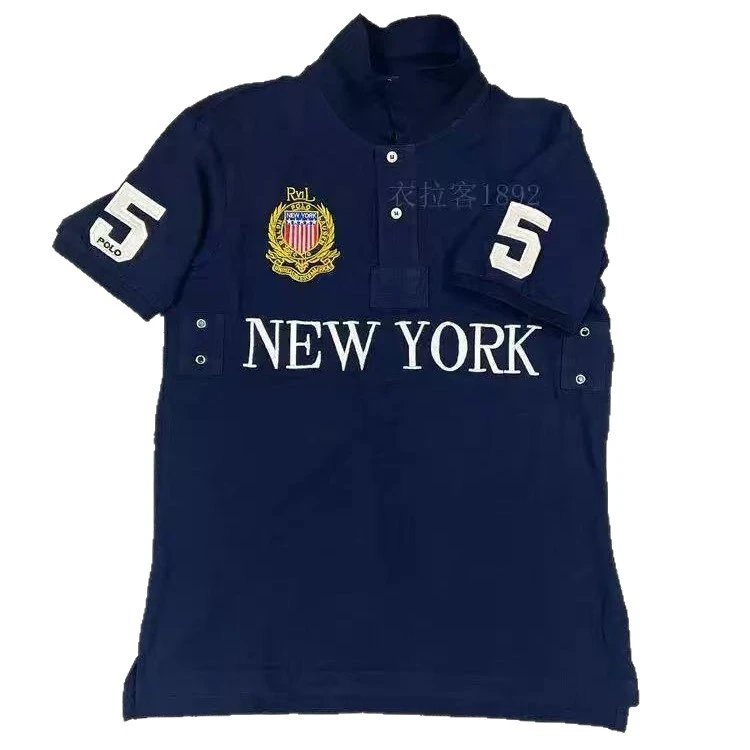 Unbranded Shirts Short-Sleeve City Embroidered Polo Shirt image 5