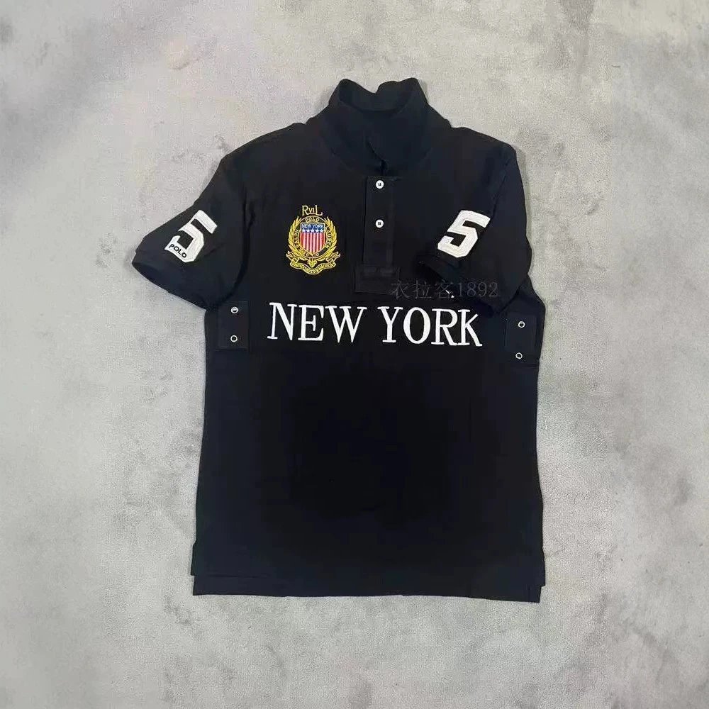 Unbranded Shirts Short-Sleeve City Embroidered Polo Shirt image 4