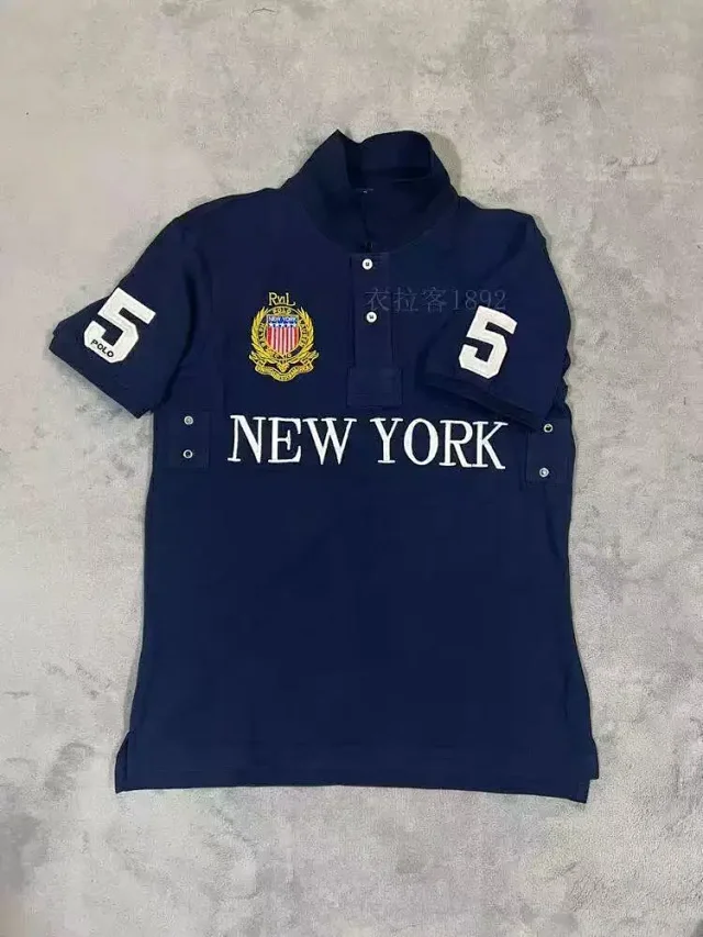 Unbranded Shirts Short-Sleeve City Embroidered Polo Shirt product detail image 13