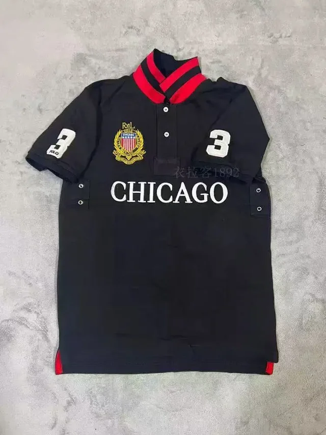 Unbranded Shirts Short-Sleeve City Embroidered Polo Shirt product detail image 14