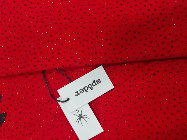 Sp5der Hoodies & Sweatshirts Rhinestone Spider Graphic Hoodie product detail image 15
