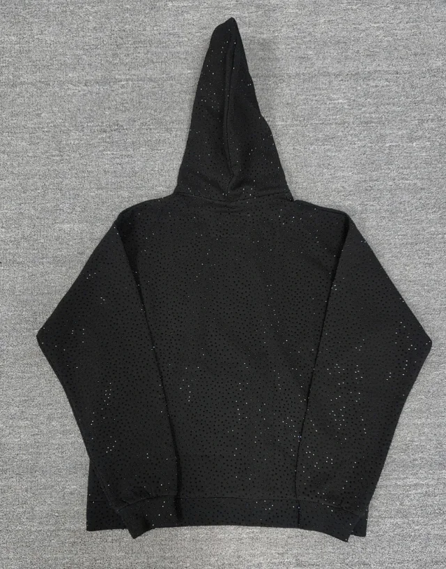 Sp5der Hoodies & Sweatshirts Rhinestone Spider Graphic Hoodie product detail image 4