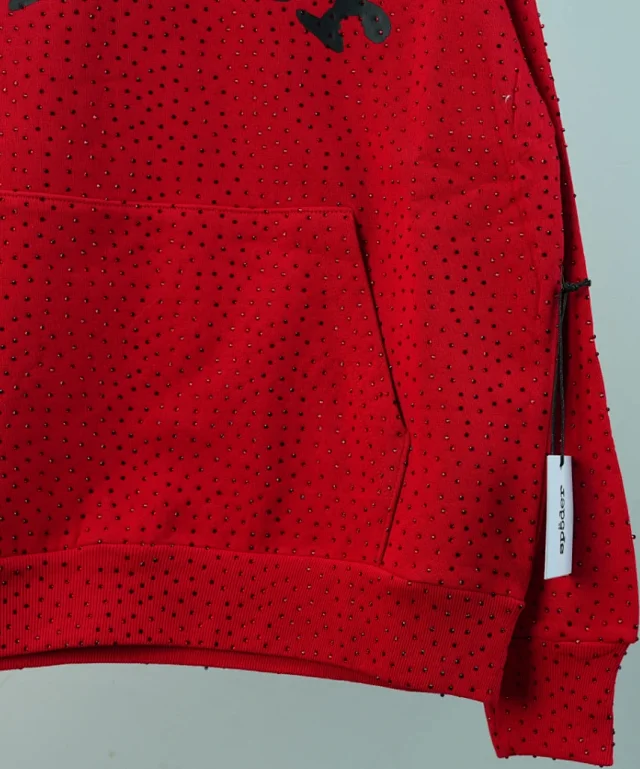Sp5der Hoodies & Sweatshirts Rhinestone Spider Graphic Hoodie product detail image 16
