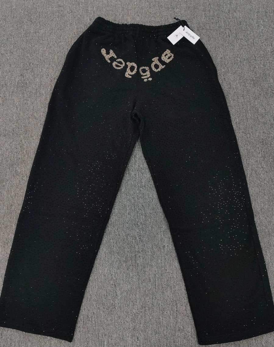 Sp5der Hoodies & Sweatshirts Rhinestone Spider Graphic Hoodie — Black VVS sweatpants