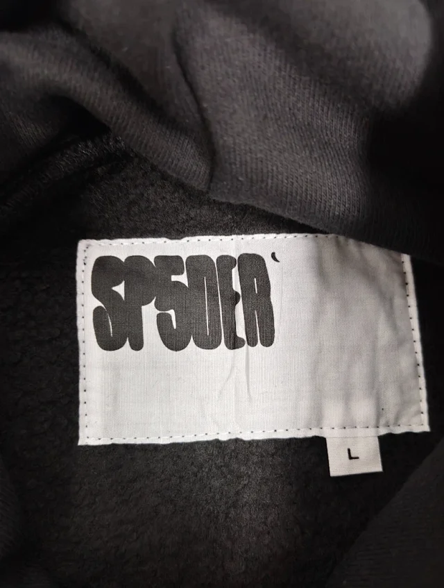 Sp5der Hoodies & Sweatshirts Rhinestone Spider Graphic Hoodie product detail image 5