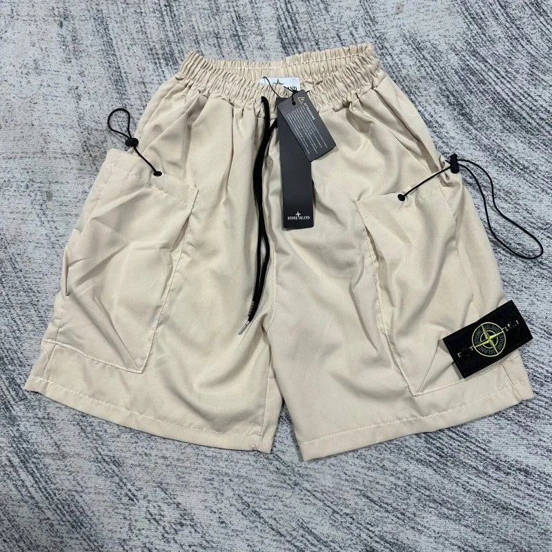 Stone Island Cargo Denim Shorts Blue - 5