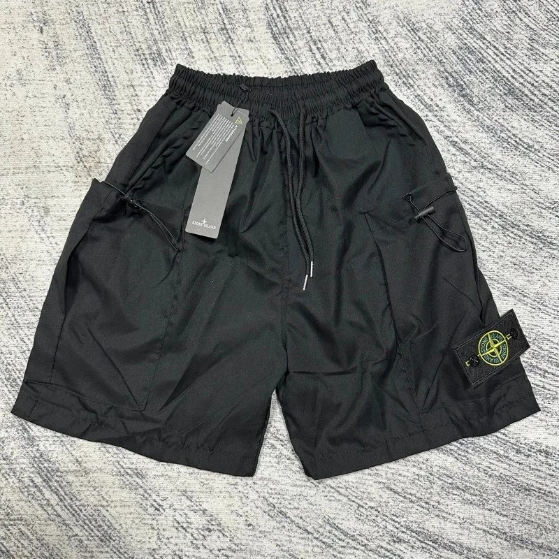 Stone Island Cargo Denim Shorts Blue - 6