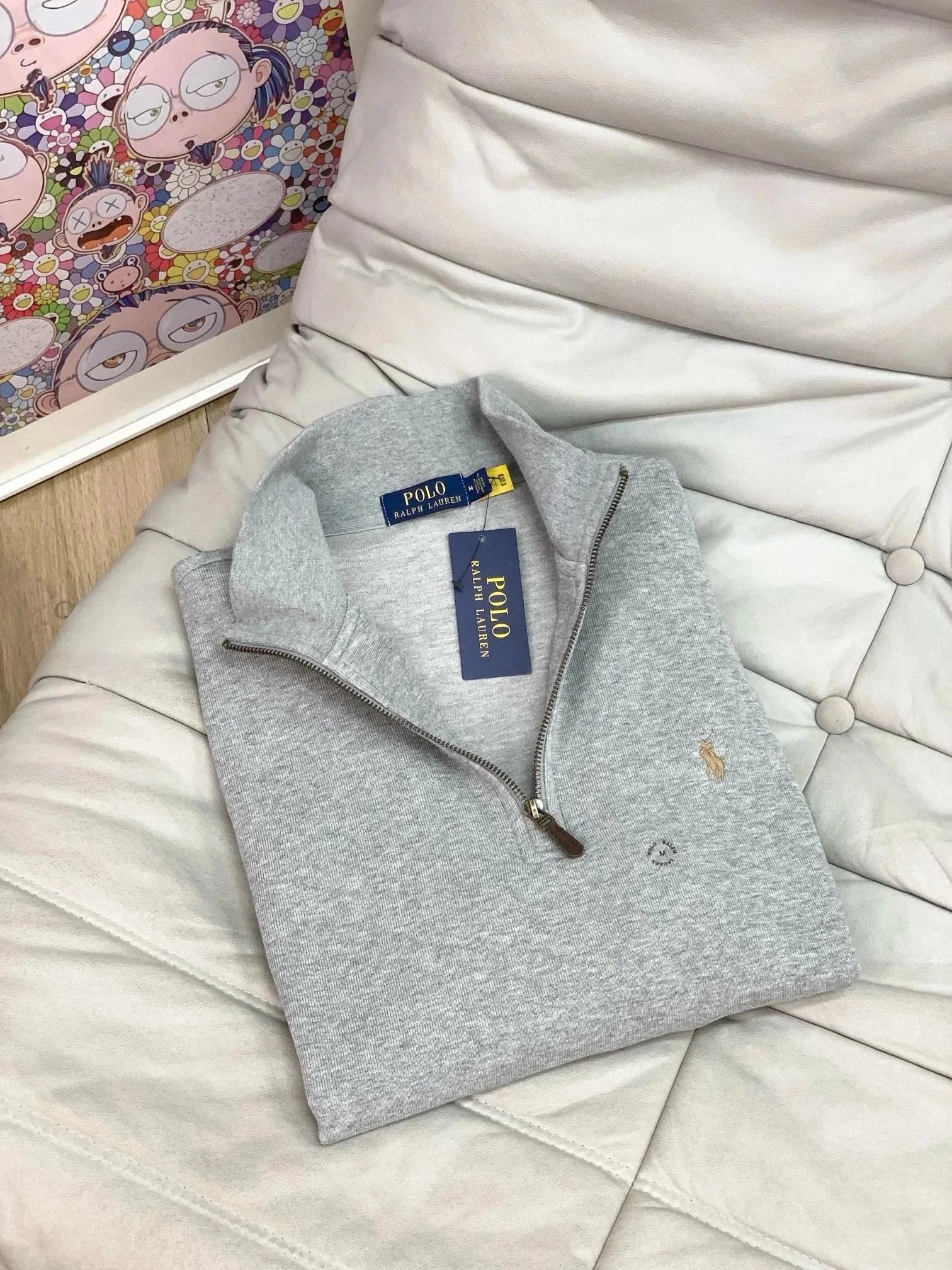 Ralph Lauren Half-Zip Sweatshirt Pony Logo photo 4