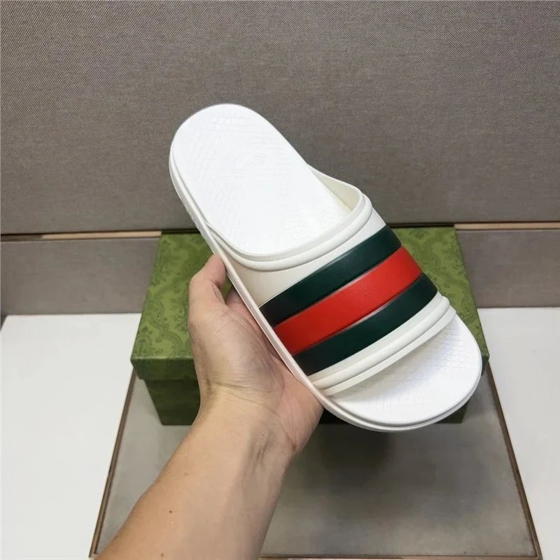 Striped Beach Slide Sandals photo 4