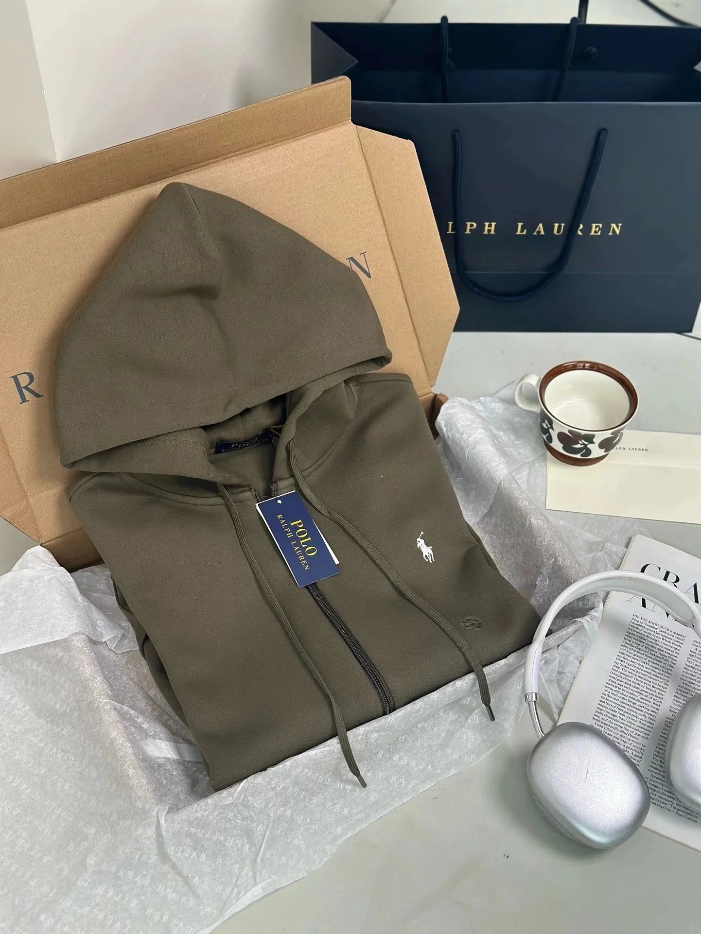 Ralph Lauren Five-Color Zip Hoodie Cardigan photo 5