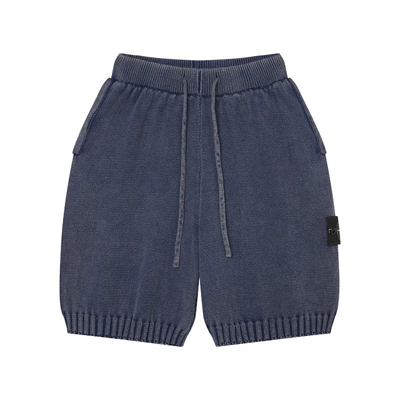 Washed Knit Cotton Shorts photo 5