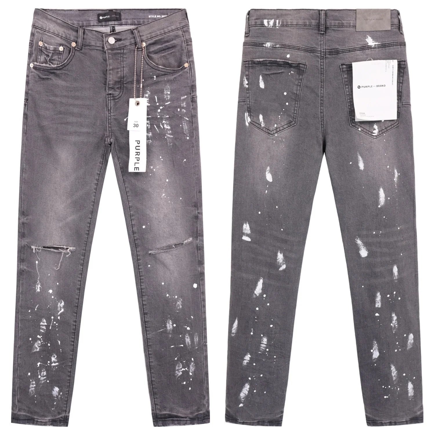 Flame Purple Washed Jeans and Jacket Set photo 4