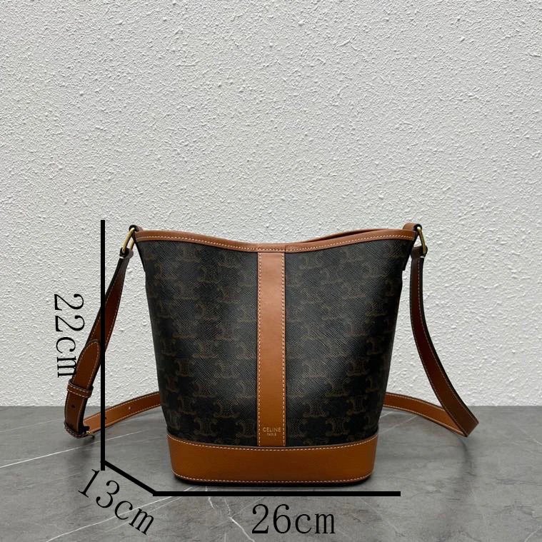 Leather Vintage Monogram Bucket Bag photo 6