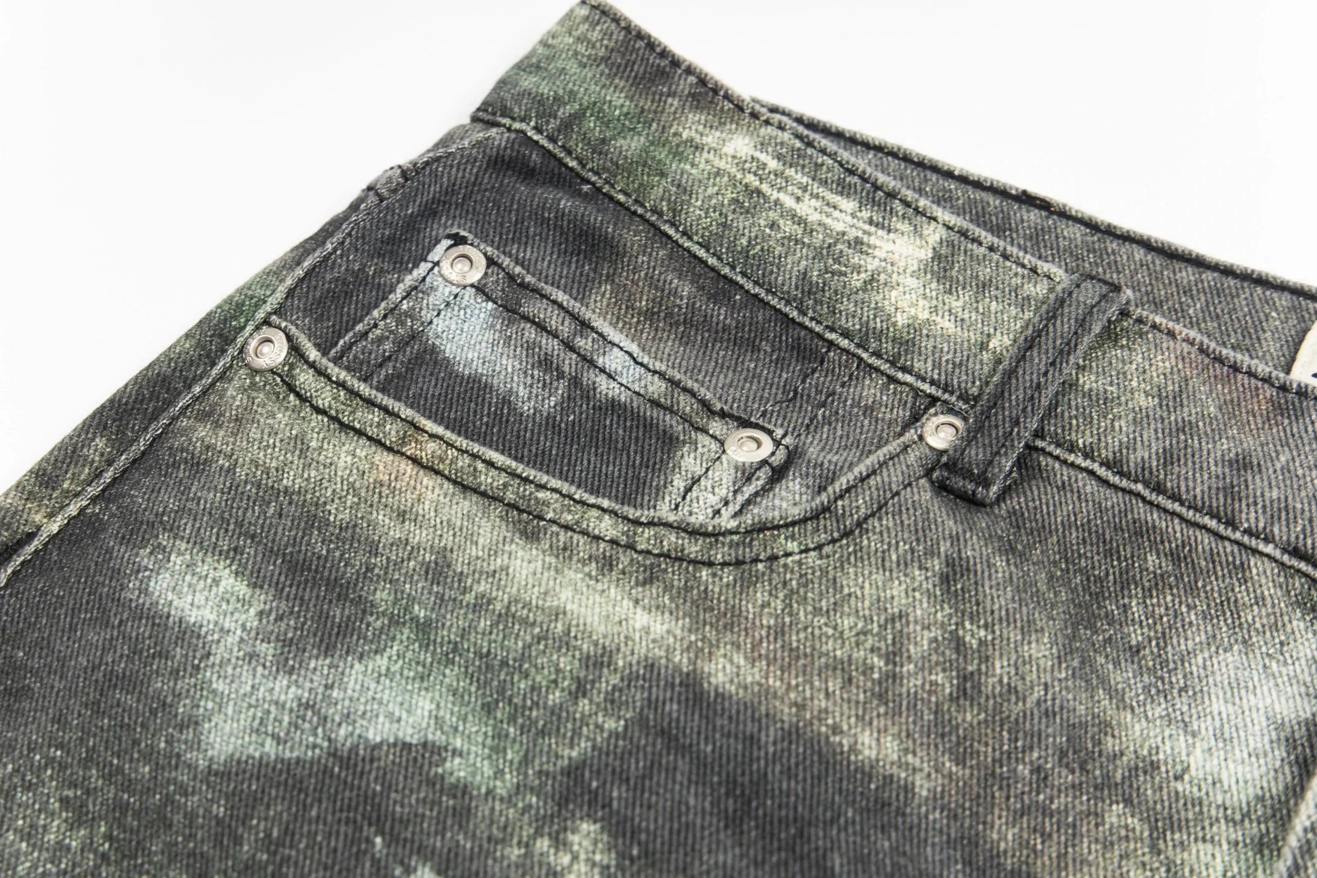 Stussy FW24 Big Ol' Jean Camo Denim Shorts photo 7