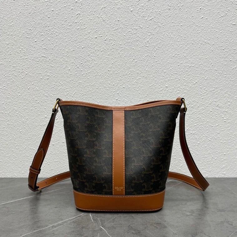 Leather Vintage Monogram Bucket Bag photo 3