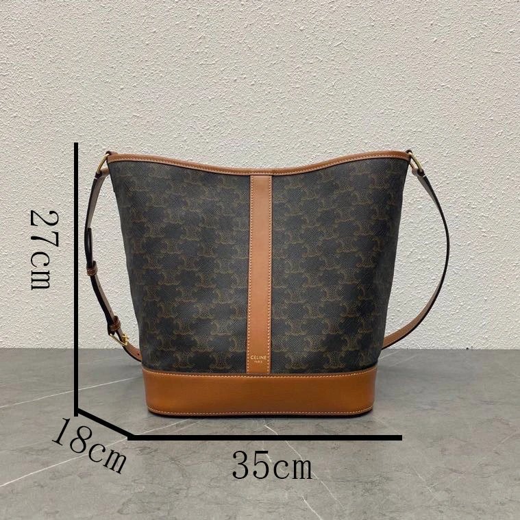 Leather Vintage Monogram Bucket Bag photo 5