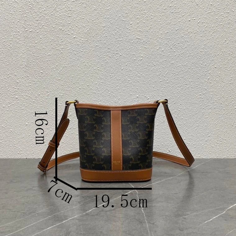 Leather Vintage Monogram Bucket Bag photo 7