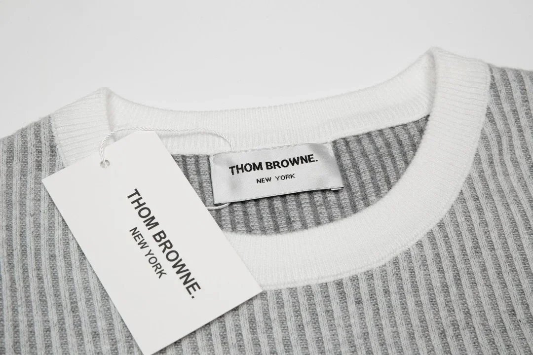 Thom Browne Four Bar Stripe Crew Neck Sweater photo 3