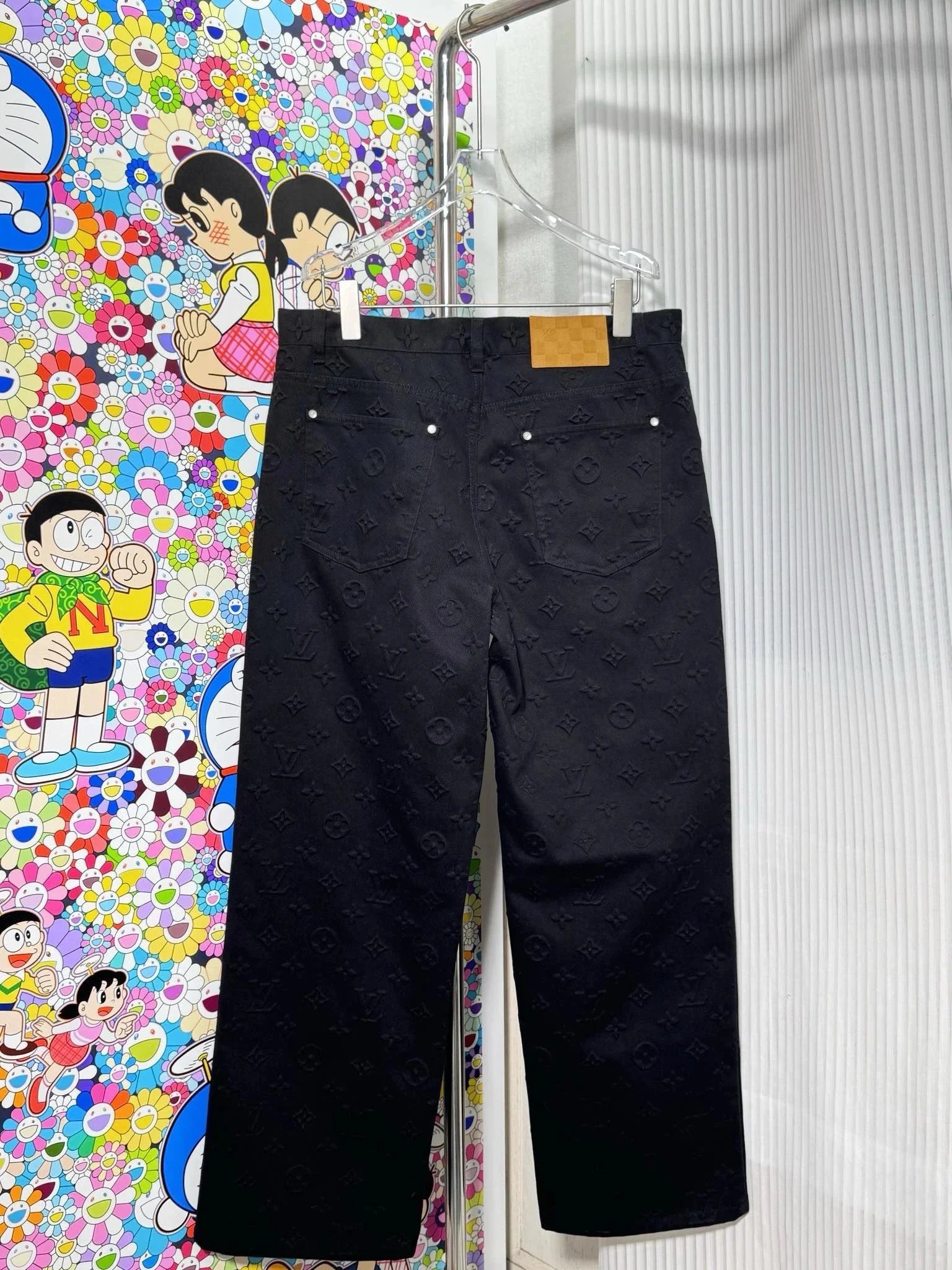 25ss Spring Embossed Denim Pants photo 2
