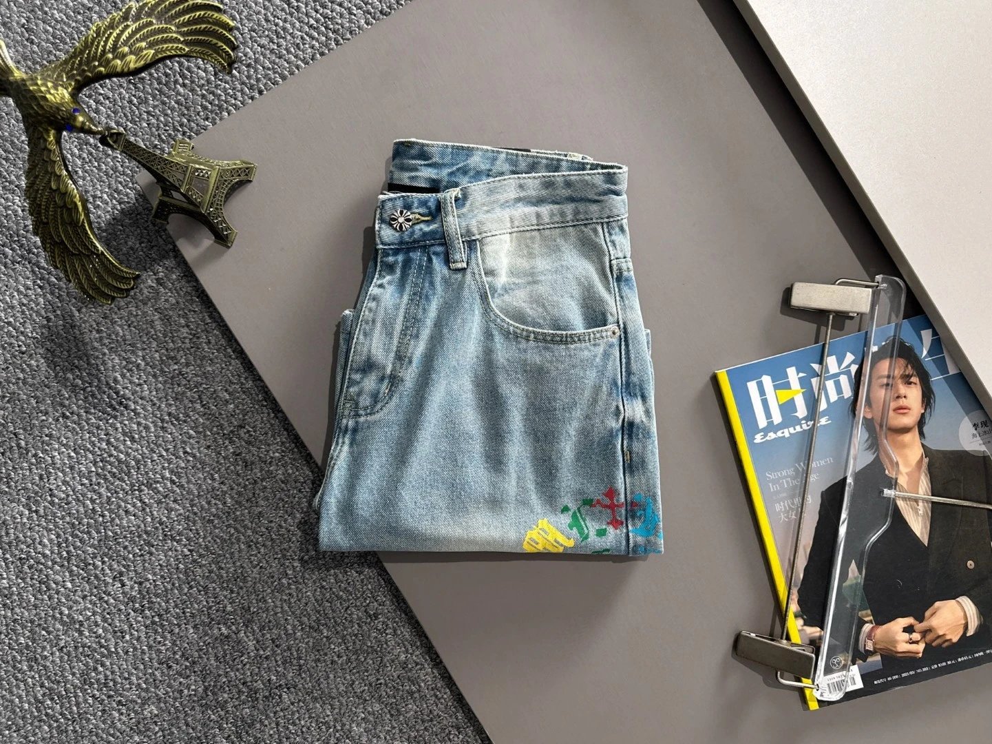 Chrome Hearts Stone Wash Denim Shorts photo 8