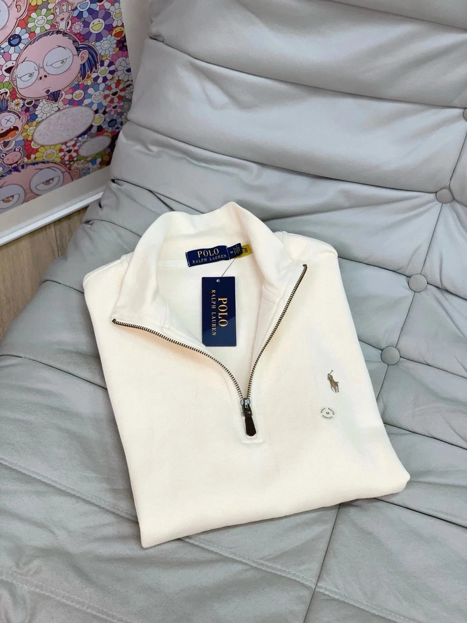 Ralph Lauren Half-Zip Sweatshirt Pony Logo photo 6