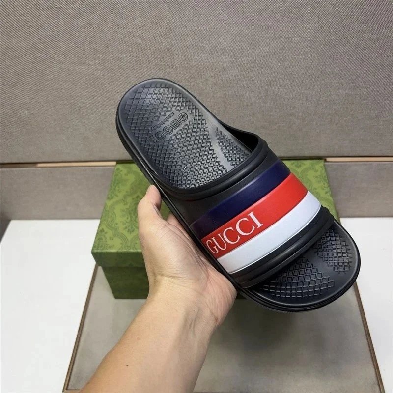 Striped Beach Slide Sandals photo 7