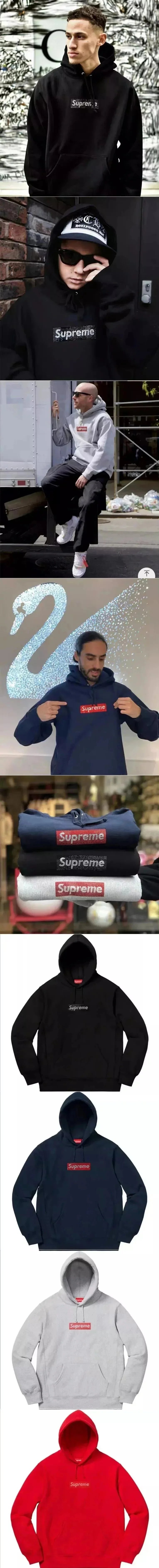 Supreme x Swarovski Rhinestone Logo Hoodie photo 7