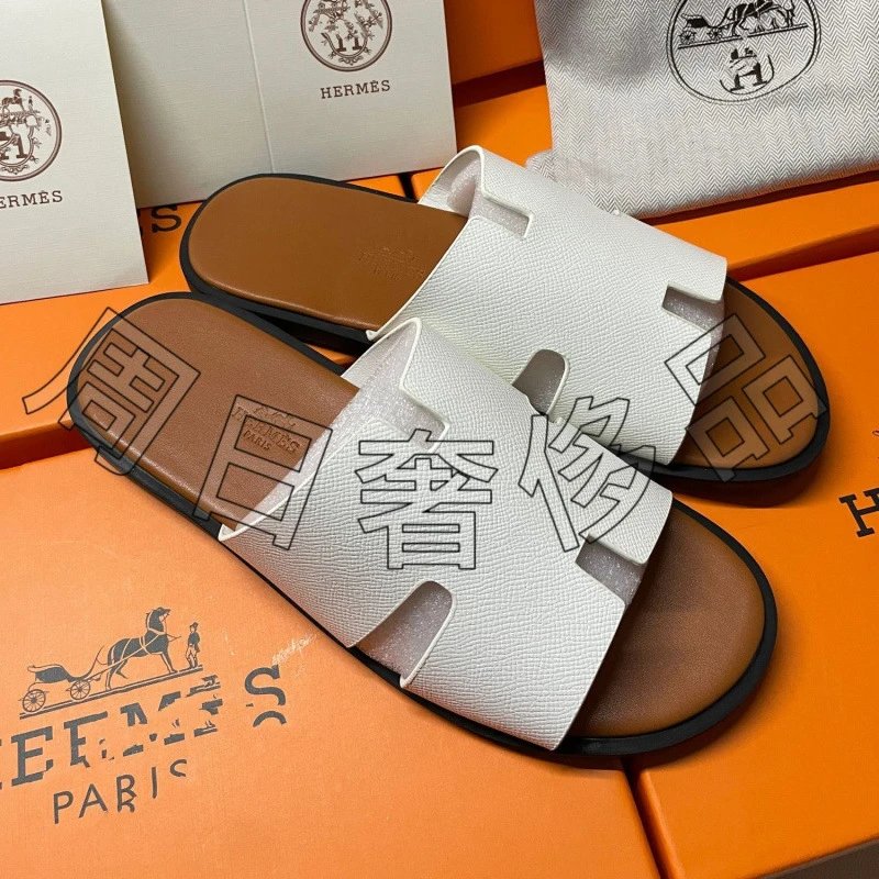 Leather Slide Sandals photo 7