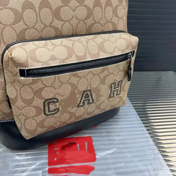Coach Signature C-A-H Canvas Backpack Beige - 25