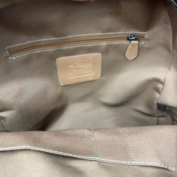 Coach Signature C-A-H Canvas Backpack Beige - 22