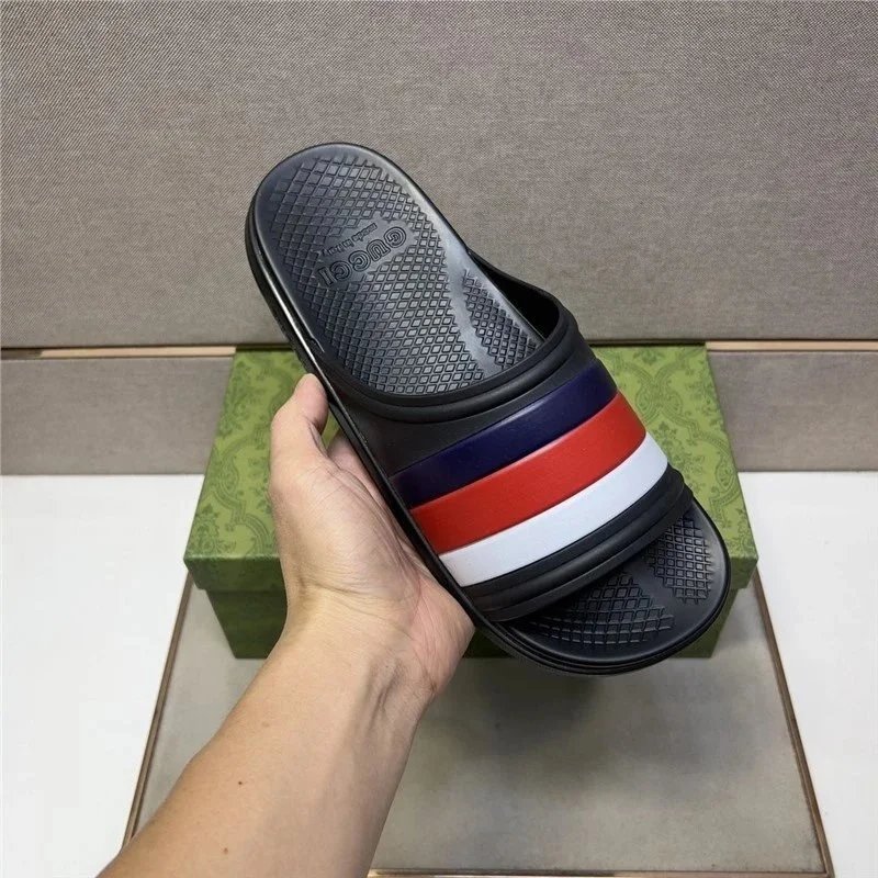 Striped Beach Slide Sandals photo 6