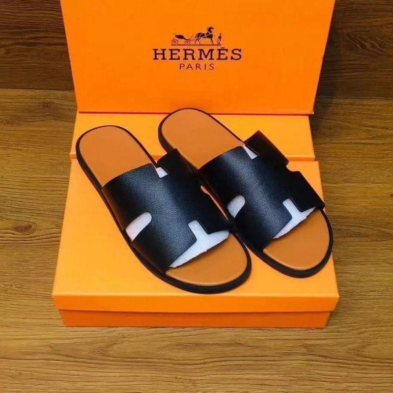 Leather Slide Sandals photo 6