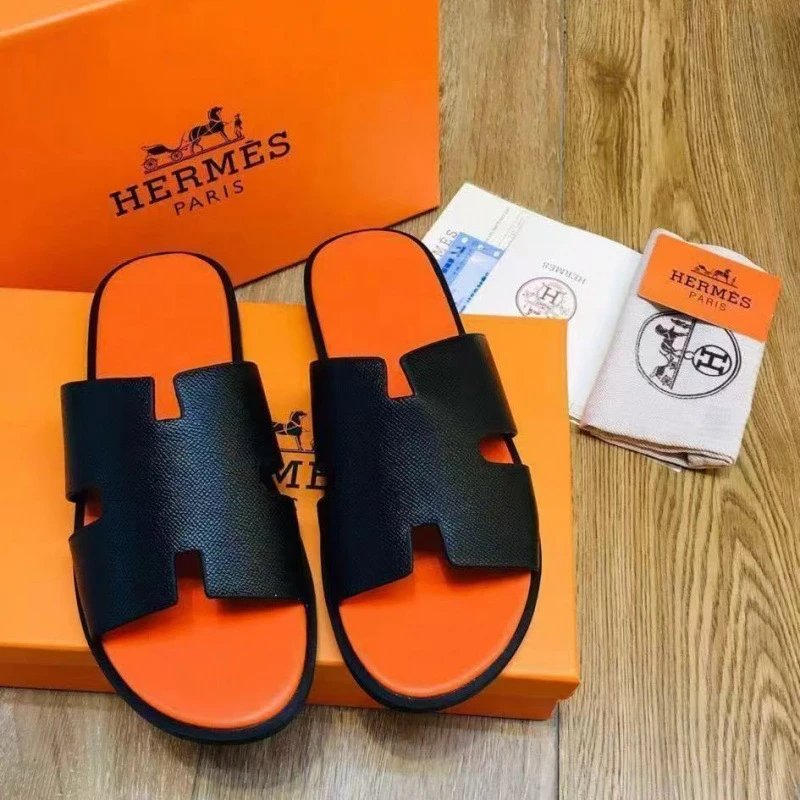 Leather Slide Sandals photo 8