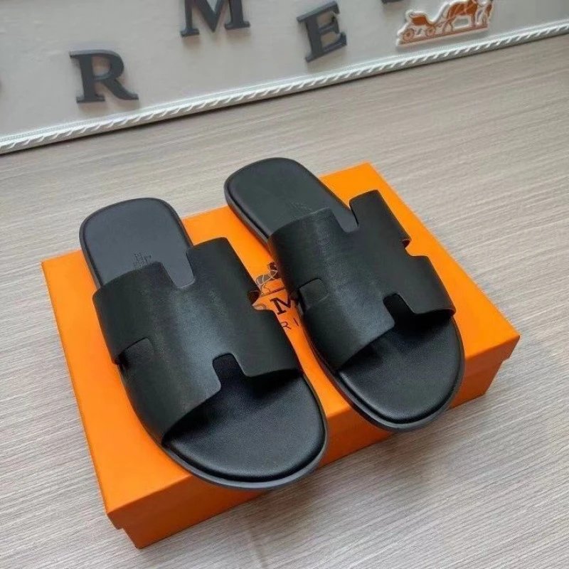 Leather Slide Sandals photo 3