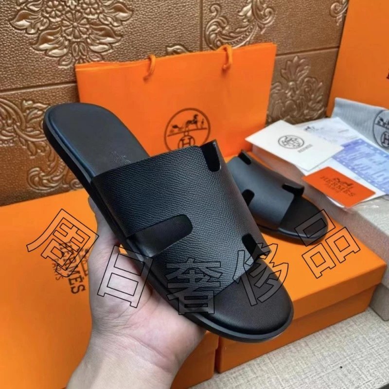 Leather Slide Sandals photo 4