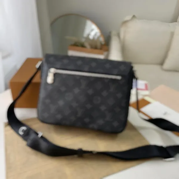 Louis Vuitton Monogram Eclipse Messenger Bag Black Crossbody Bag - 3