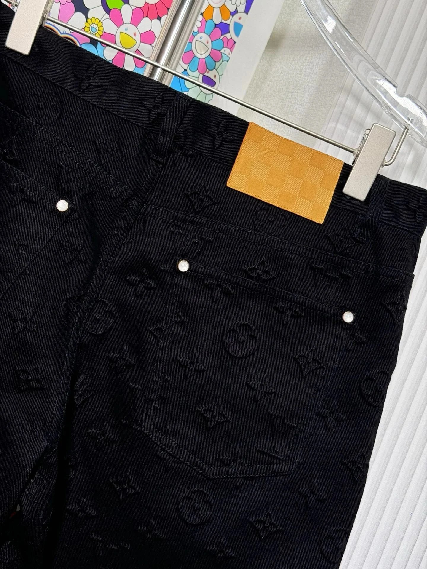 25ss Spring Embossed Denim Pants photo 5