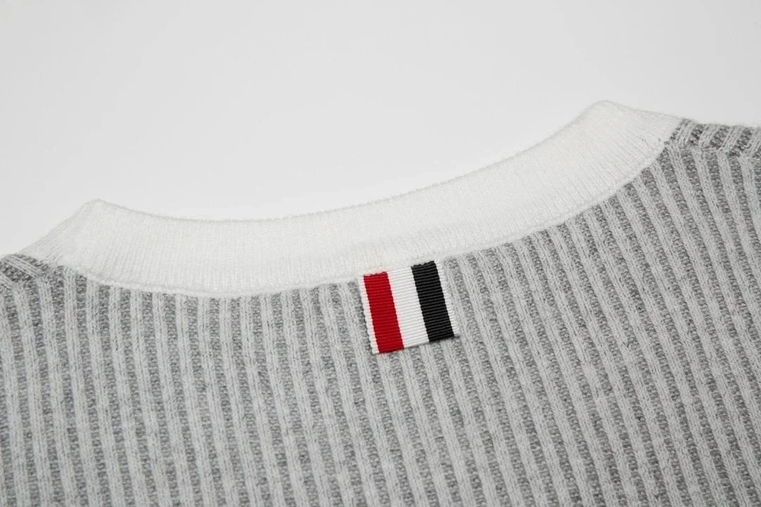 Thom Browne Four Bar Stripe Crew Neck Sweater photo 4