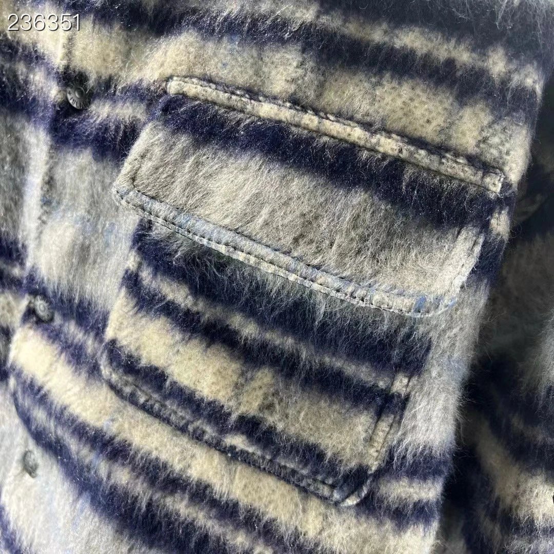 Stone Island Wool Plaid Collar Cotton Jacket photo 8