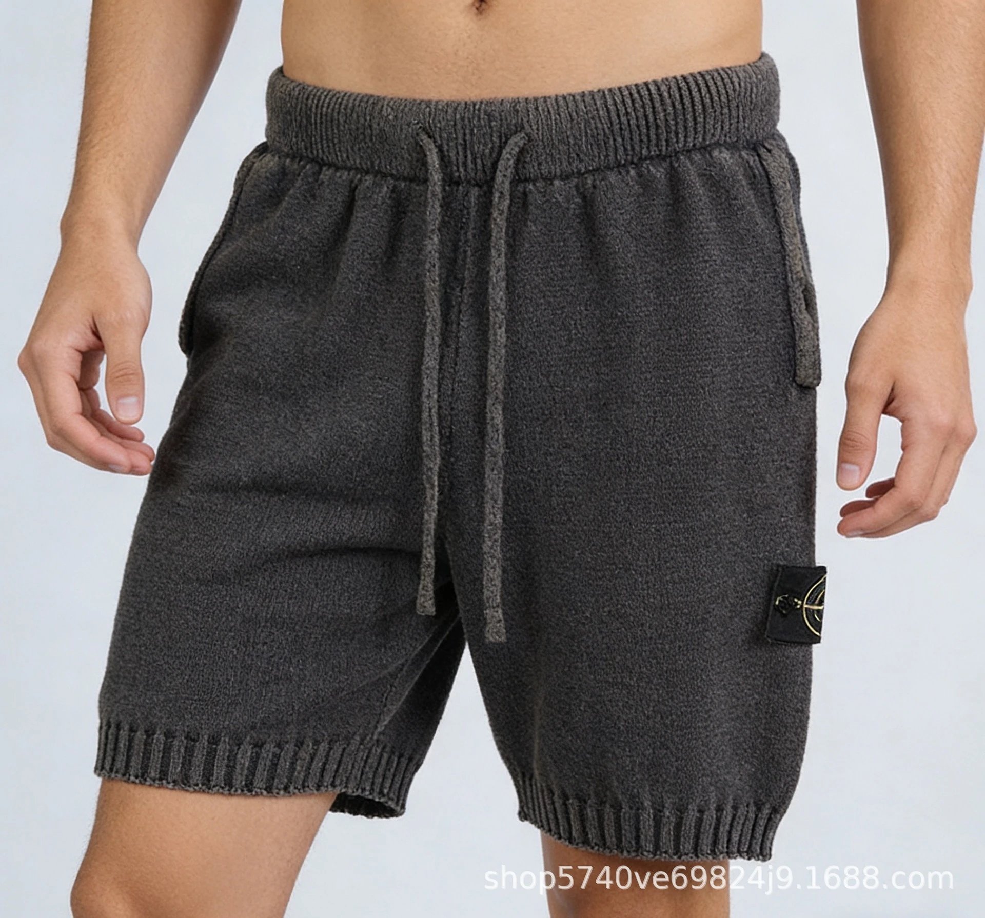 Washed Knit Cotton Shorts photo 7
